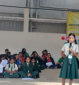 Celebration of  English Day at Jnana Vikas Public School on 23/01/2025